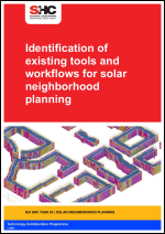 Identification of existing tools and workflows for solar neighborhood planning